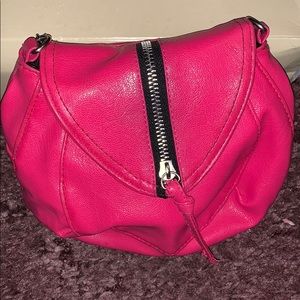 Hot pink Material Girl small crossbody purse